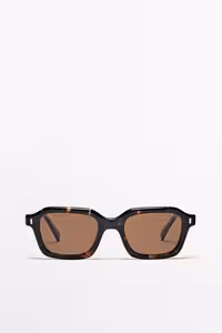 عینک آفتابی چند رنگ مردانه مستطیل با پوست لاک پشت Massimo Dutti