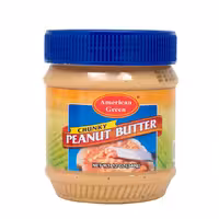 کره بادام زمینی آمریکن گرین مدل چانکی 340 گرمی