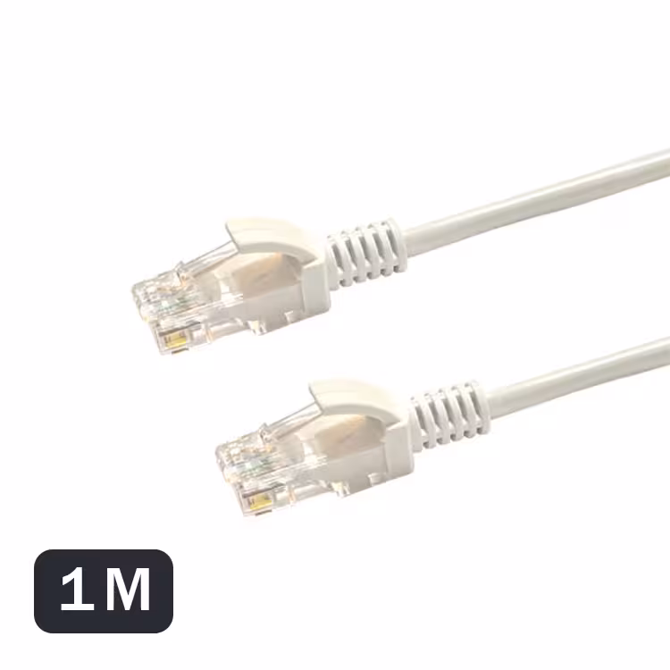 کابل شبکه 1متری DETEX مدل CAT5Eسفید