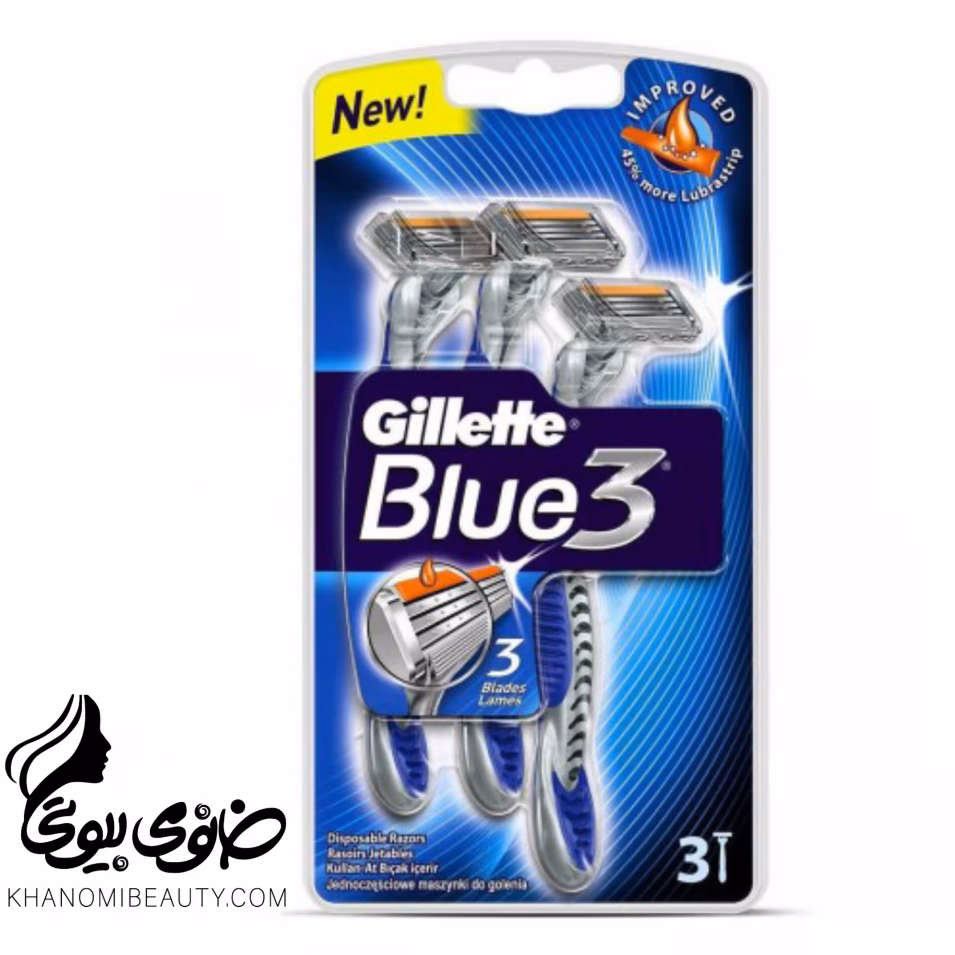 ژیلت خود تراش مدل Blue3 Comfort بسته 3 عددی