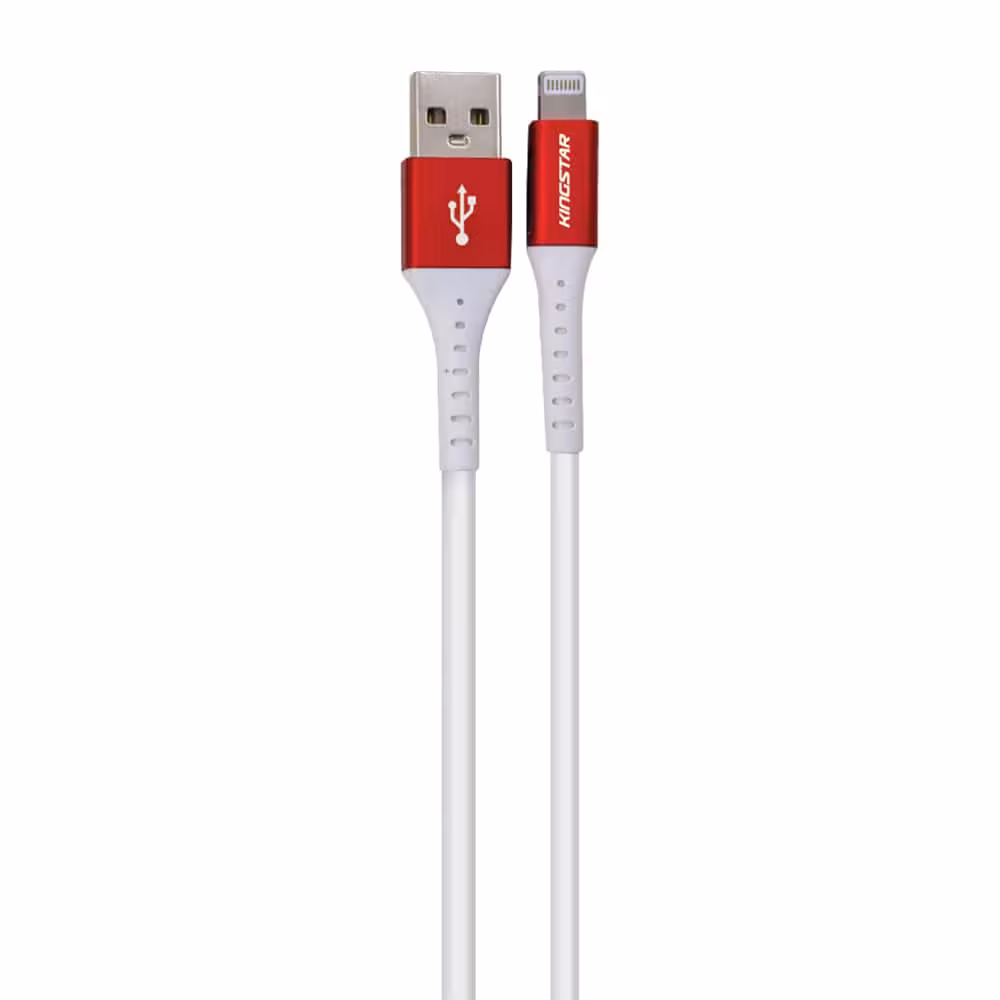 کابل تبدیل USB به لایتنینگ کینگ استار مدل K65 i طول 1.2 متر بسته 10 عددیKingstar
