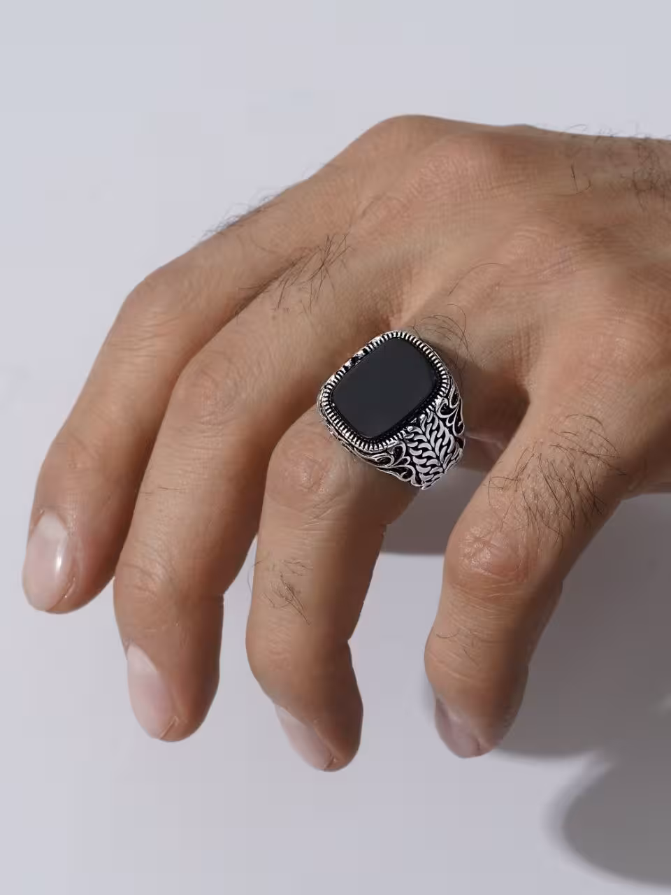 انگشتر نقره مردانه ترک کد 10699