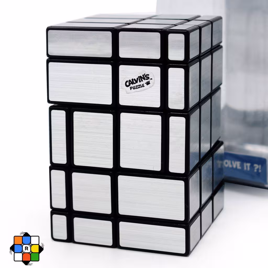 روبیک 3x3x5 آینه ای کوتاه کالوین پازل سیامیز نقره ای