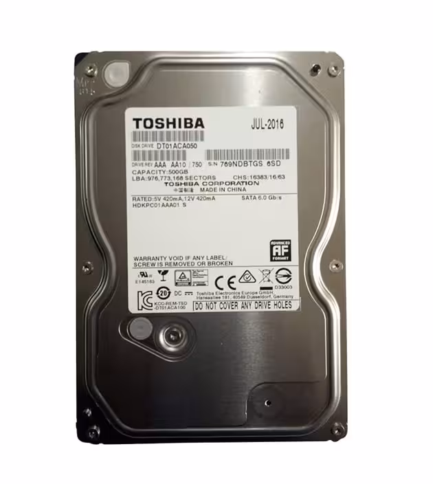 هارد 500 گیگ توشیبا HDD Toshiba 500GB (استوک)