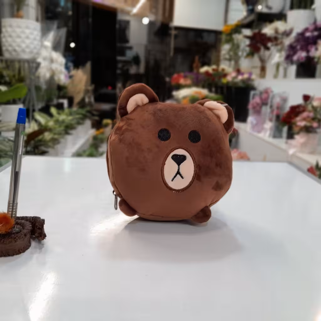 کیف عروسکی خرس قهوه ای