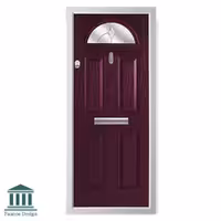 در کلاسیک شیشه خور طرح انگلیسی ورودراهرو ی کد 1590