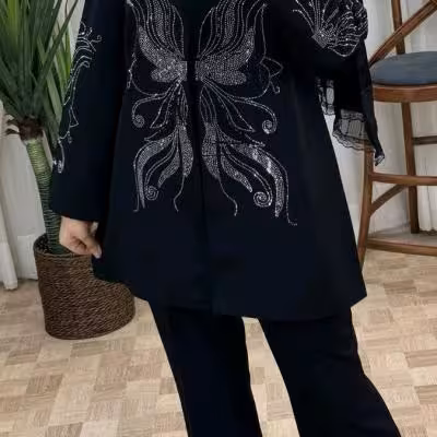 کت مزونی نگین پروانه