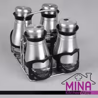 ادویه 4 رومیزی رومینا استیل  کد 209 مینا کیچن ویر