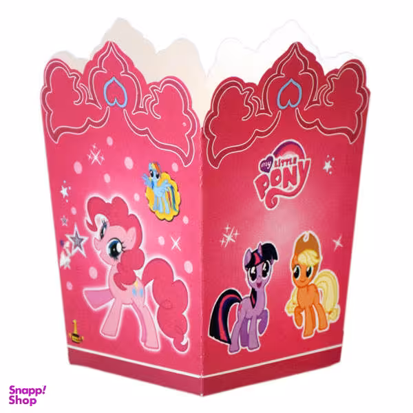 ظرف پاپ کورن مدل اسب پونی بسته 10 عددی