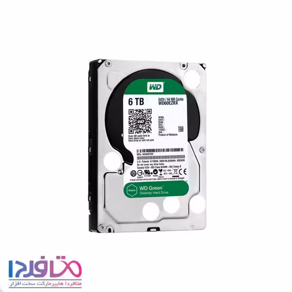 هارد اینترنال وسترن دیجیتال 6TB مدل WD GREEN 60EZAX
