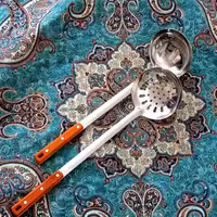 کفگیر ملاقه استیل اصل آهنربانگیر سایز بزرگ 