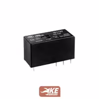 رله کتابی 24vDC دو کنتاکت 8 آمپر هونگفا HF115F/024-2ZS4AG