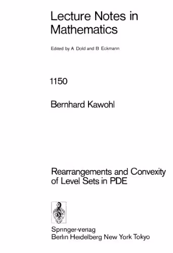 خرید و دانلود نسخه کامل کتاب Rearrangements and Convexity of Level Sets in PDE
