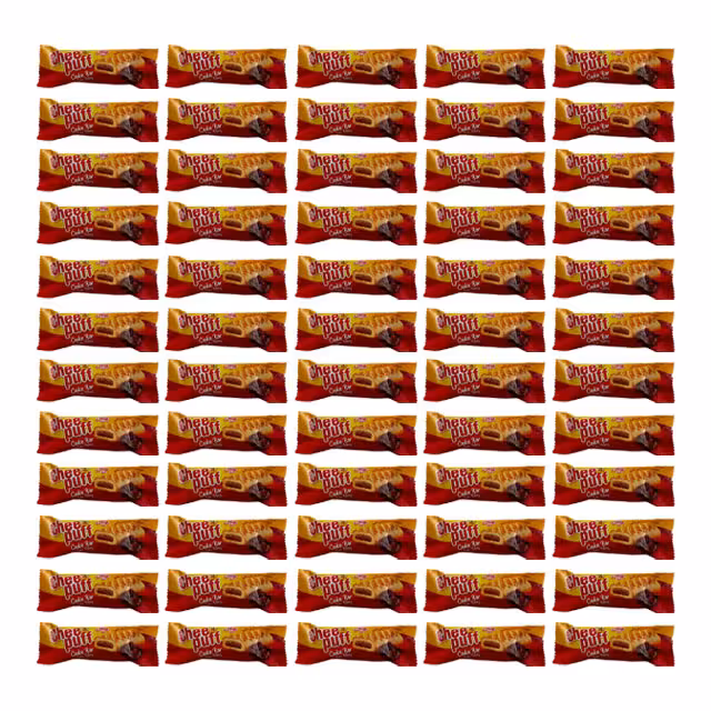 شیرینی مغزدار خرمایی چی پف 28 گرمی 36 عددی