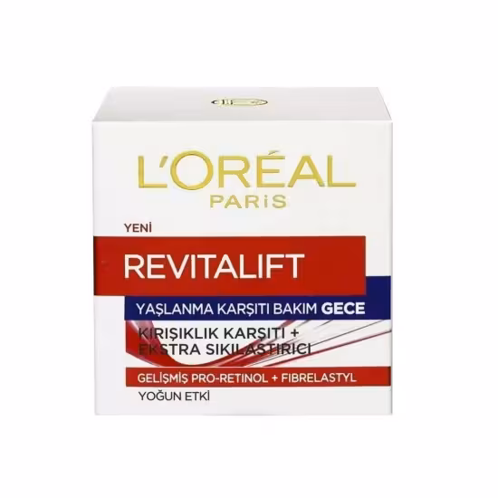 کرم شب ضد چروک و ضد پیری لورال LOREAL REVITALIFT حجم 50 میل