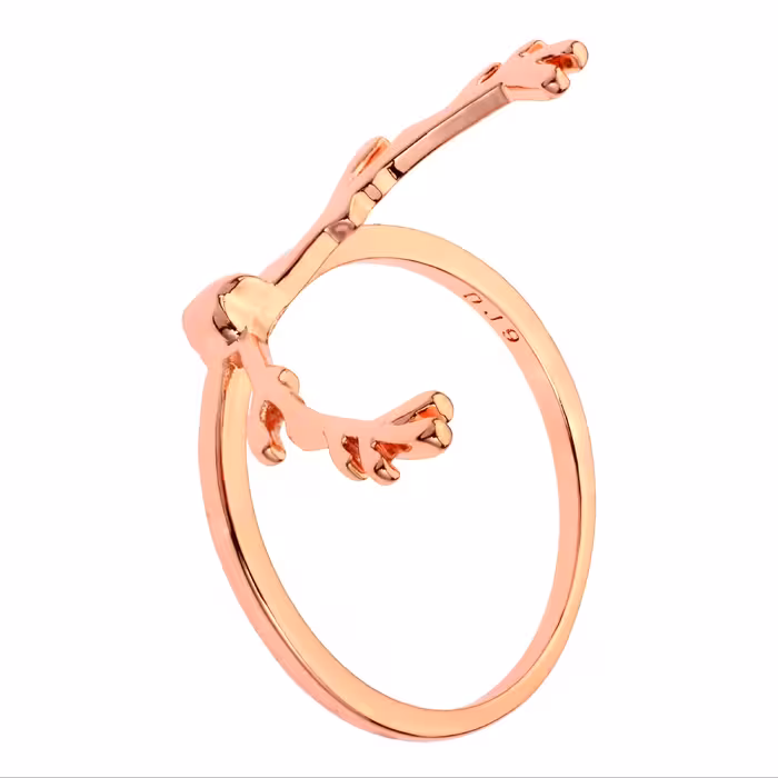 انگشتر زنانه -  ژوپینگ - مدل TR-60 - شاخ گوزن