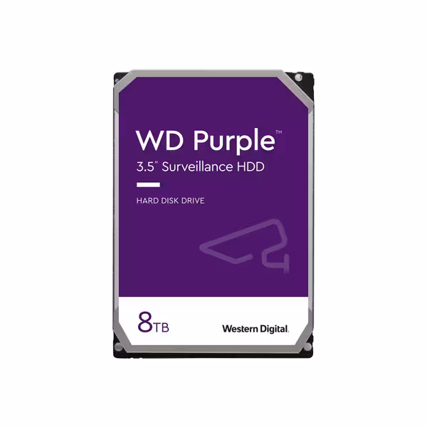 هارد اینترنال 35 اینچ وسترن دیجیتال بنفش مدل Purple  ظرفیت 8 ترابایت original