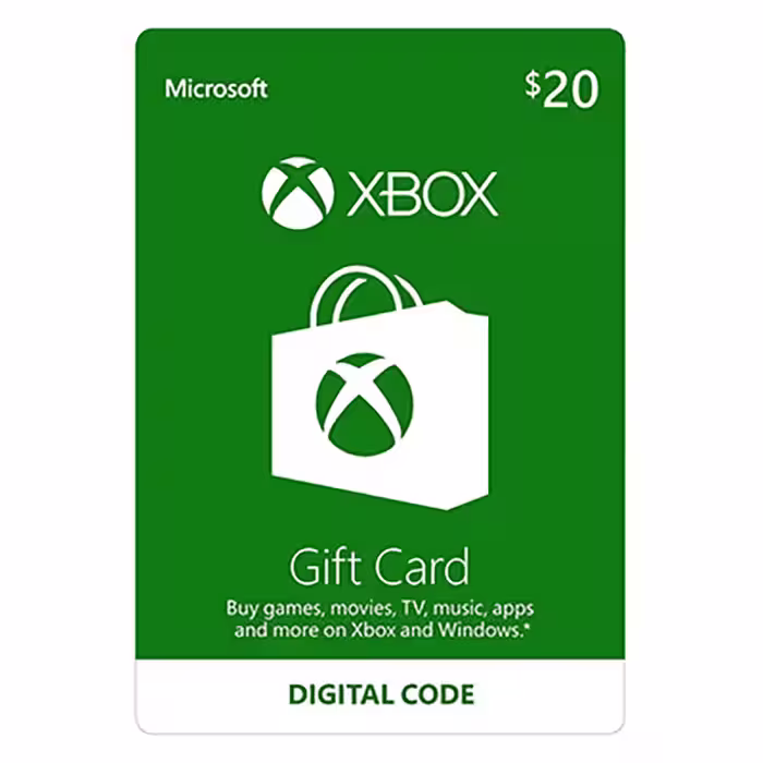 Microsoft XBOX 20$ Gift Card US