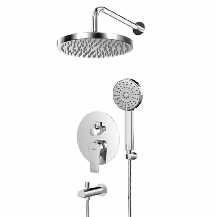 شیر حمام توکار کسری مدل فیدل تیپ 4 کروم