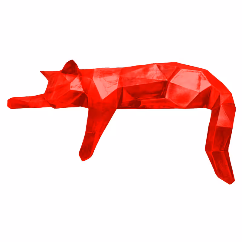 مجسمه مدل گربه گرافیکی لمیده