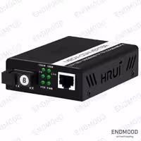 مبدل اترنت به فیبر نوری HRUI مدل HR100W-GE-25-TR