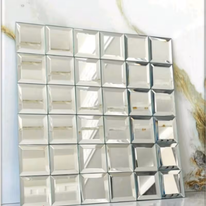 تایل آینه ای کدT1001،ابعاد30در30 cm پشت چسبدار کاملآ نسوز و ضدآب (پس کرایه)