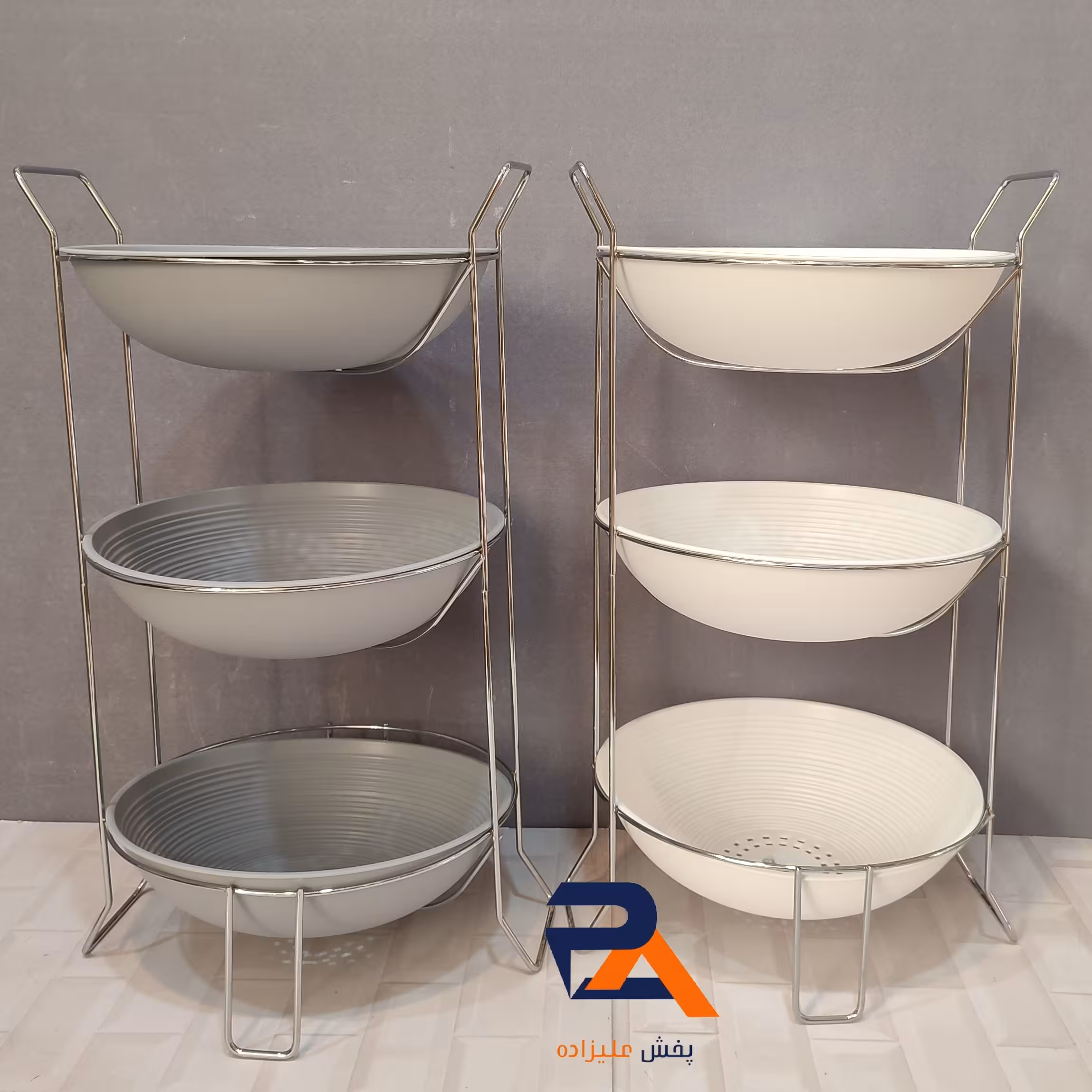 جاپیازی 3طبقه پلاستیکی محصول  پادیز تهیه شده از بهترین مواداولیه در رنگ بندی مختلف