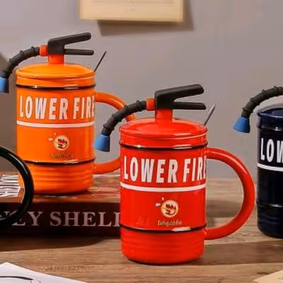 ماگ آتش نشانی سرامیکی وارداتی