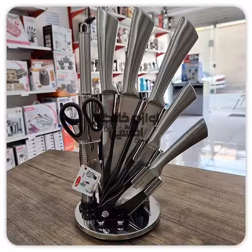 سرویس 9 پارچه کارد و ساطور آشپزخانه فوما ژاپن مدل FU-533