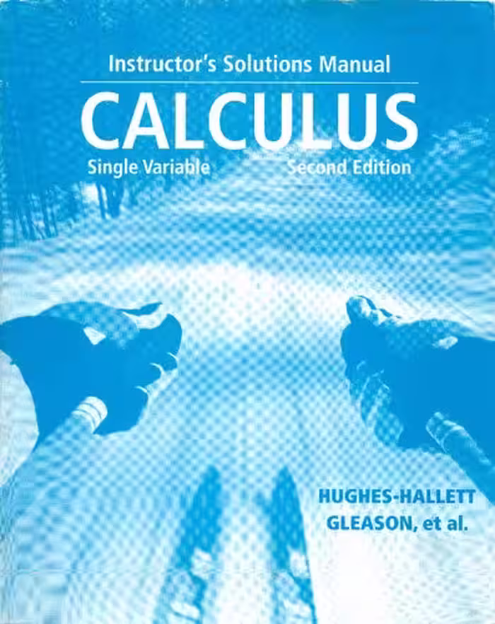 خرید و دانلود نسخه کامل کتاب Instructor's Solutions Manual to accompany Calculus: Single Variable, Second Edition