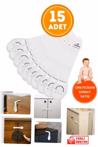 15 عدد قفل کابینت و کشو کودکانه بسیار کاربردی با چسبندگی فوق‌العاده - 12868