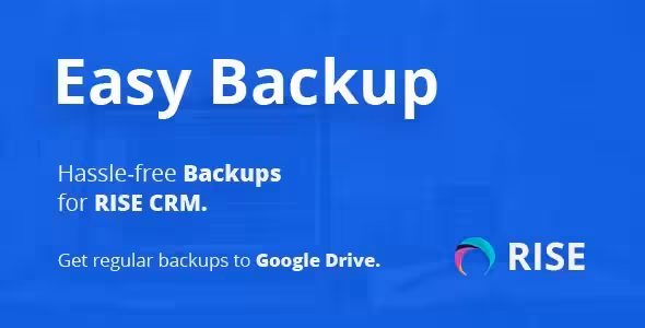 دانلود ادآن Easy Backup برای اسکریپت RISE CRM
