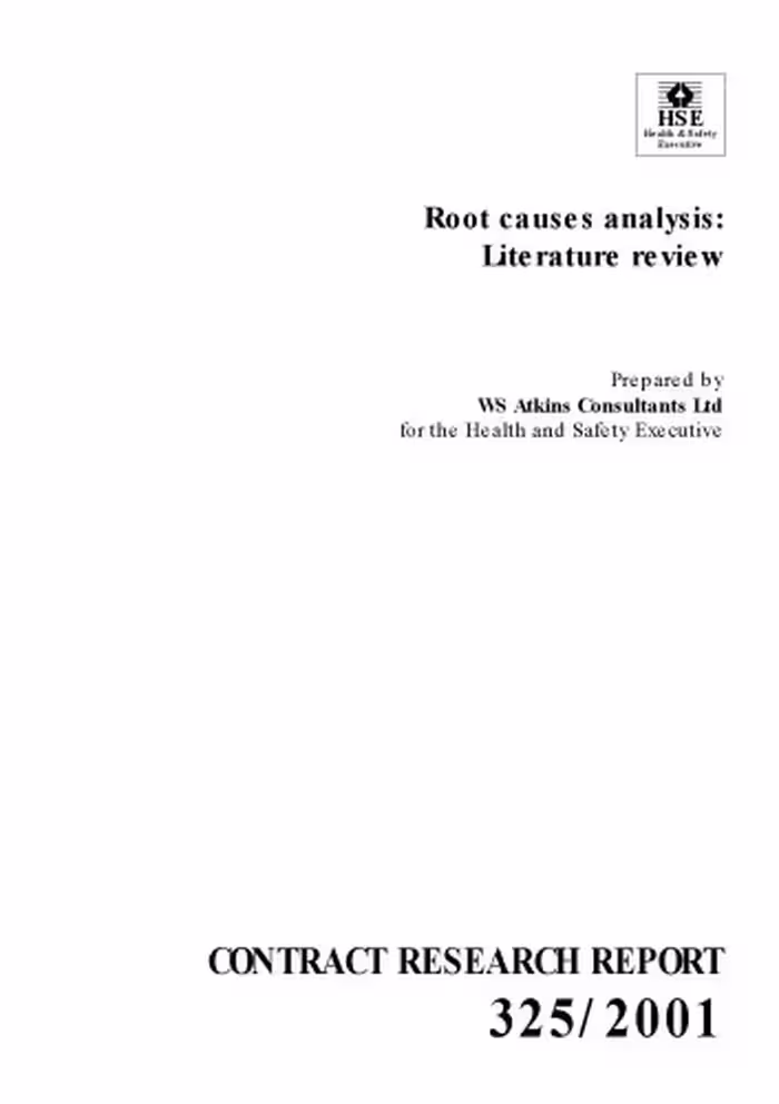 خرید و دانلود نسخه کامل کتاب Root Causes Analysis (Contract Research Report)