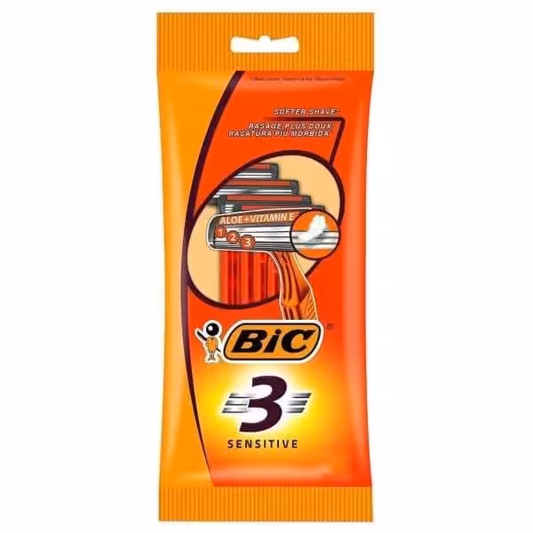 تیغ خود تراش 3 لبه حساس بیک Bic 3 Sensitive