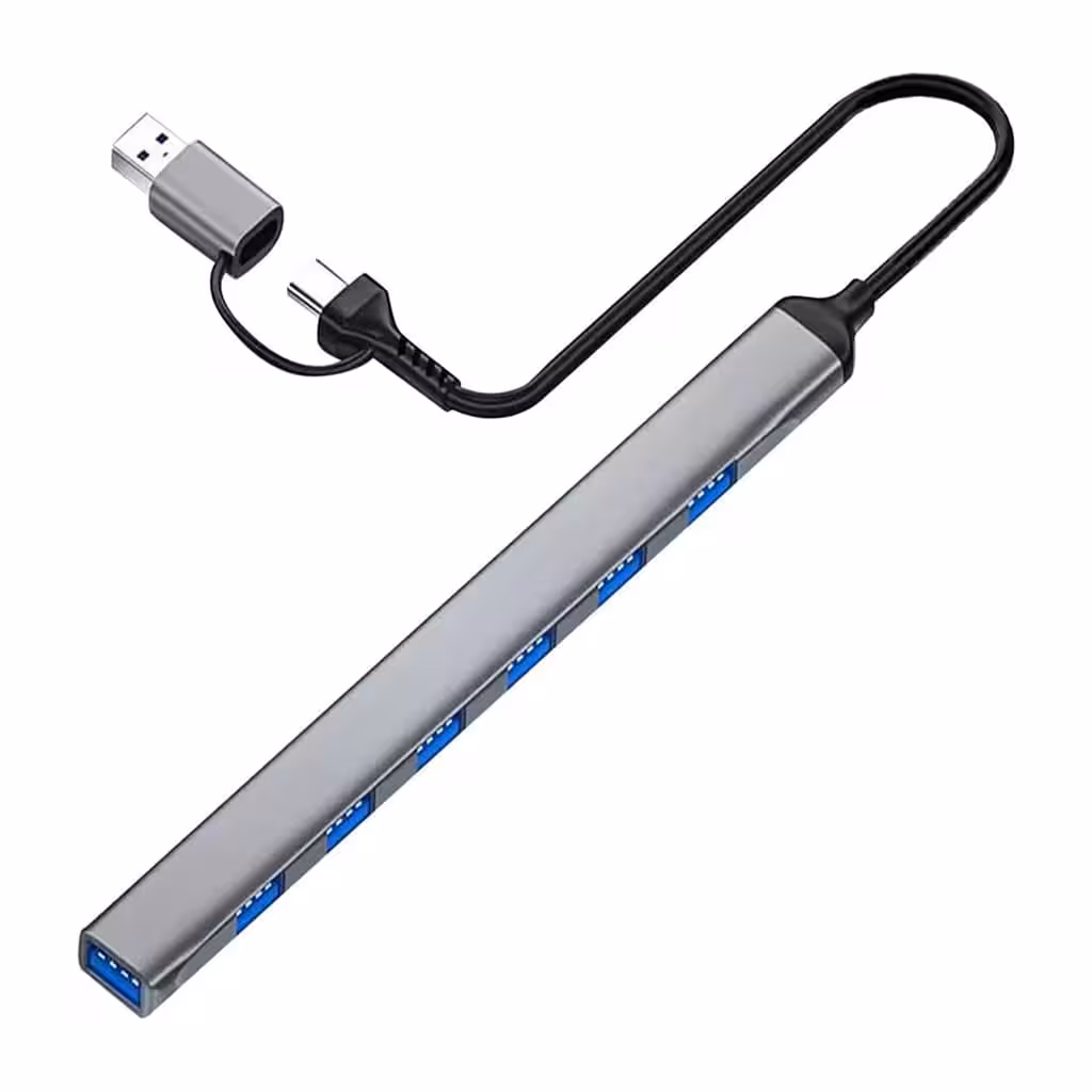 هاب 7 پورت USB3.1 تایپ سی P-NET مدل T-7602