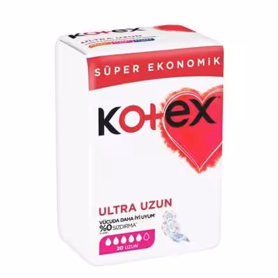 نوار بهداشتی کوتکس Kotex ترکیه مدل ULTRA UZUN بسته 18 عددی