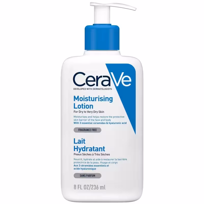 لوسیون مرطوب کننده صورت و بدن سراوی CeraVe با سرامید برای پوست های خشک تا خیلی خشک 236ml
