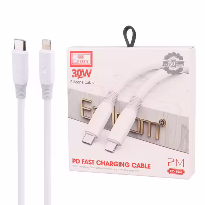 کابل تبدیل فست شارژ Earldom EC-156i Type-C to Lightning PD 30W 2m