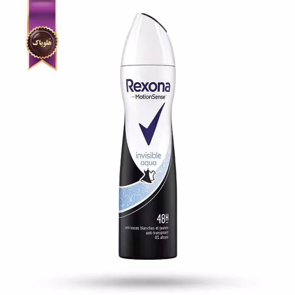 اسپری دئودورانت ضد تعریق زنانه رکسونا Rexona مدل اینویزیبل آکووا Invisible Aqua حجم 200 میلی لیتر (اورجینال)