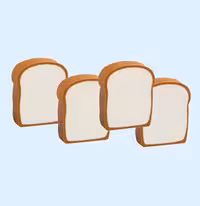 پاک کن طرح نان تست بسته 4 عددی