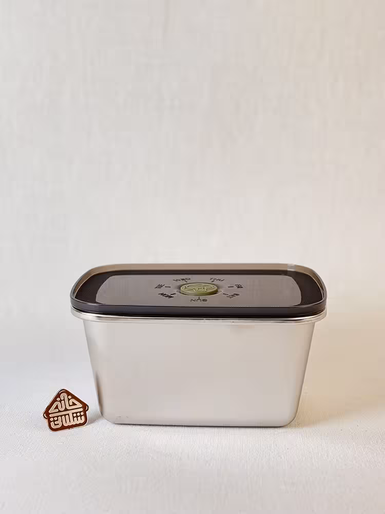 ظرف استیل درب وکیوم 1لیتری کد002915