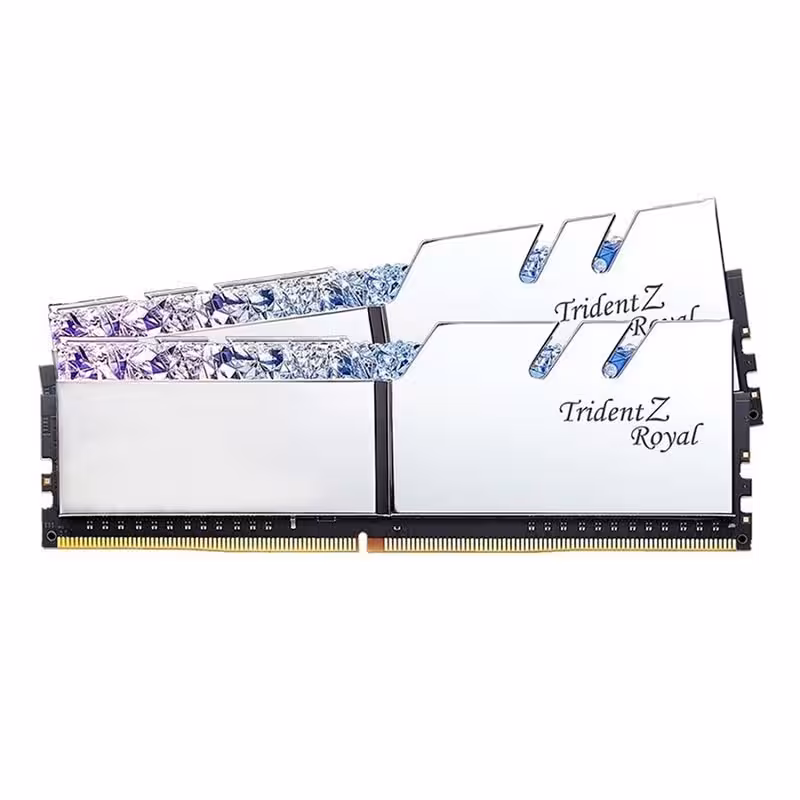 رم جی اسکیل مدل Gskill TridentZ Royal Silver DDR4 16GB 3600MHz CL18 Dual ddr4 - کامپیوترچی