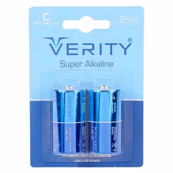 باتری سایز C وریتی مدل Super Alkaline بسته 2 عددی