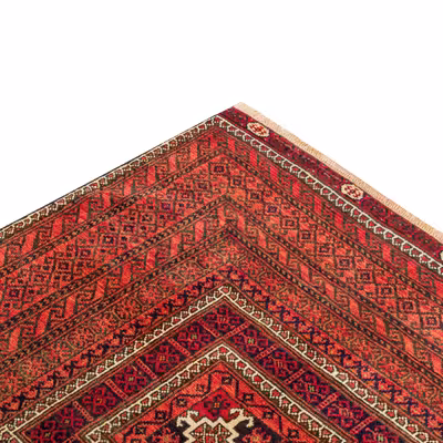 فرش دستبافت دو و نیم متری مدل نقشه بلوچ  کد 34.2835