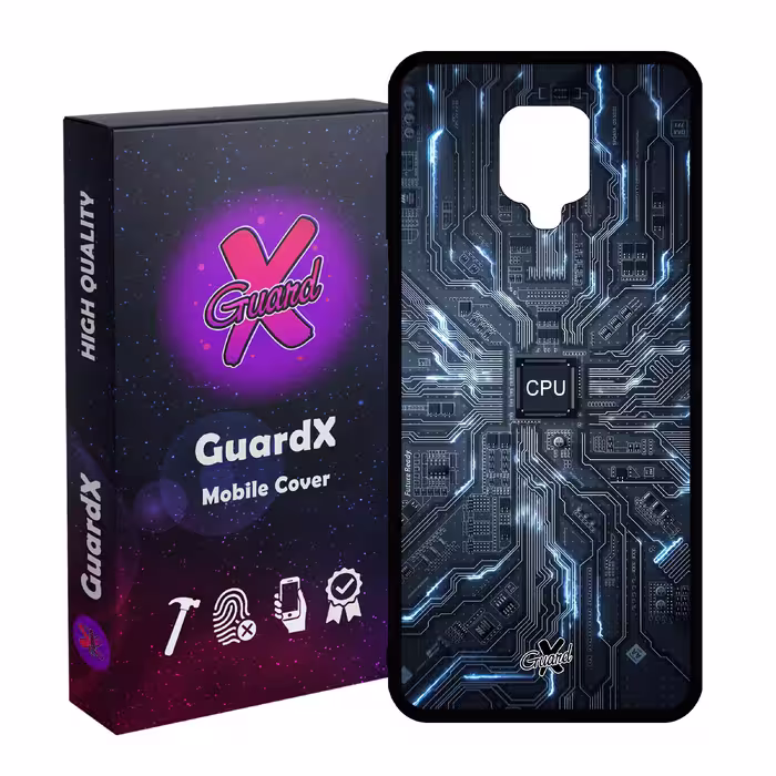 کاور گارد ایکس طرح CPU مدل Glass10504 مناسب برای گوشی موبایل شیائومی Redmi Note9 Pro/Note 9 Pro Max/Redmi Note 9S/MI Poco M2 Pro