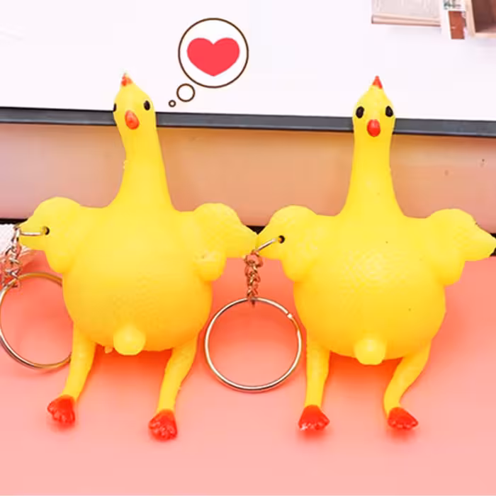 جاکلیدی دنیای سرگرمی های کمیاب مدل مرغهای تخم گذار مجموعه 2 عددی