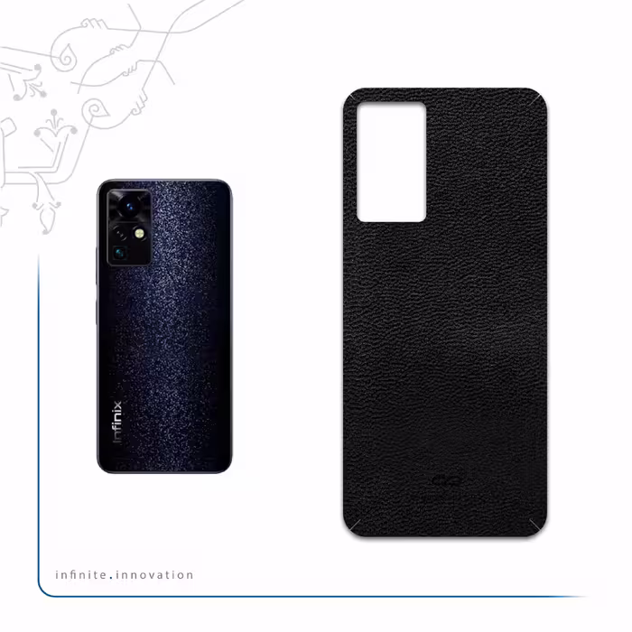 برچسب پوششی ماهوت مدل Black-Leather مناسب برای گوشی موبایل اینفینیکس Zero X