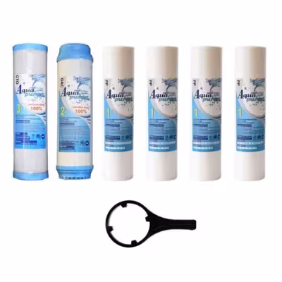 فیلتر دستگاه تصفیه کننده آب آکوا پیورست مدل RO-SYSTEM مجموعه 6 عددی