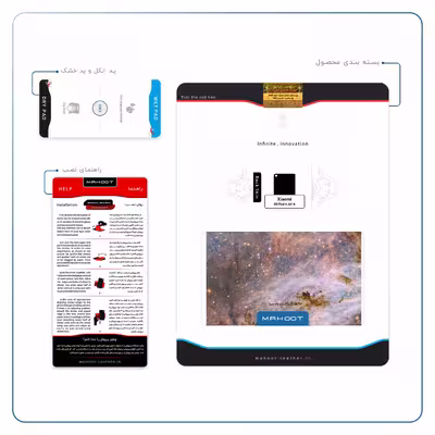 برچسب پوششی ماهوت مدل Universe-by-NASA-6 مناسب برای تبلت شیائومی Mi Pad 4 2018
