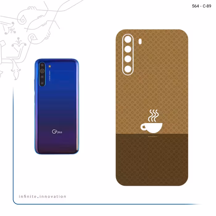 برچسب پوششی ماهوت مدل Minimal Cup of Coffee Icon مناسب برای گوشی موبایل جی پلاس X10